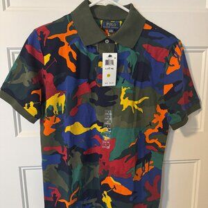 Boy's Polo Ralph Lauren Camo Mesh Polo Shirt , Size 14/16, NWT